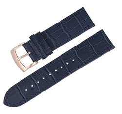 Pasek do zegarka Atlantic   /Granatowy /23 mm Sprzączka w kolorze  różowego złota