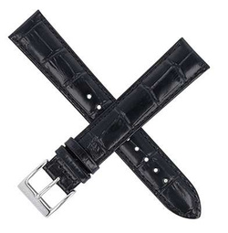 Pasek do zegarka Atlantic XL /Czarny /20 mm