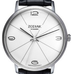 Zegarek Błonie Zodiak Mechaniczny Biały 18 kamieni szkło szafirowe