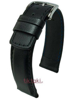 Pasek Hirsch do zegarka Runner L 20 mm Czarny 04002050-2-20