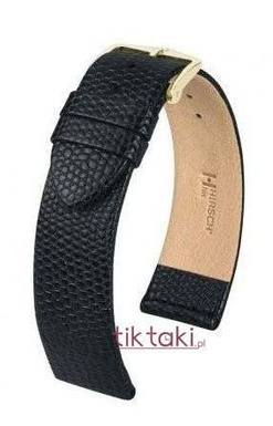 Pasek Hirsch do zegarka Medea L 20 mm / Czarny 03926150-1-20