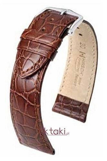 Pasek Hirsch do zegarka Aristocrat L 20 mm /Brązowy 03828010-2-20
