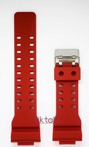 Pasek do zegarka Casio GA-100B-4A (10395226) czerwony