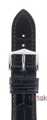 Pasek Hirsch do zegarka Osiris 19 mm /Czarny 01028050-1-19