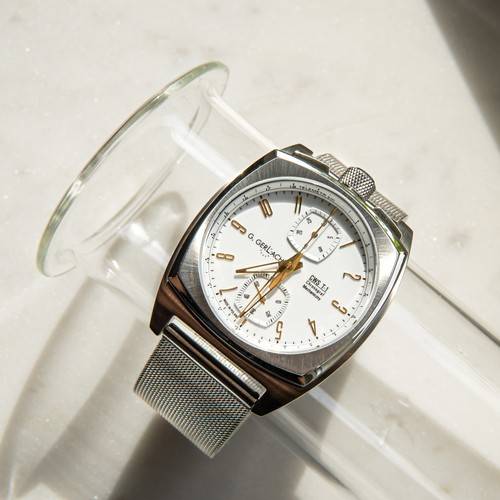 Zegarek Gerlach Mechaniczny CWS T1 biało-srebrny